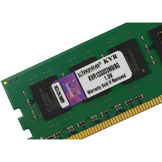 Μνήμη RAM DDR3 8GB 1333MHz Kingston (KVR1333D3N9/8G) image 1