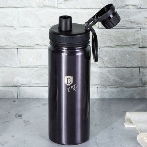 Μπουκάλι Θερμός Berlinger Haus Line Carbon Pro Edition Ανοξείδωτο Μαύρο 540ml image 2