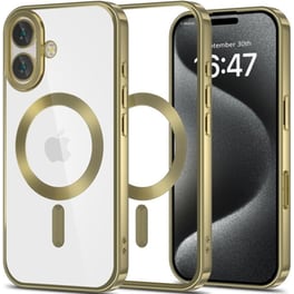 Θήκη Apple iPhone 16 - Tech-Protect MagFlex Διάφανη Σιλικόνης με MagSafe - Satin Gold