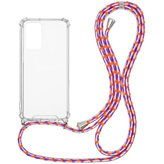 Θήκη Xiaomi  Redmi Note 10 Pro - Sonique Armor Με Κορδόνι Κοραλλί - Clear image 0