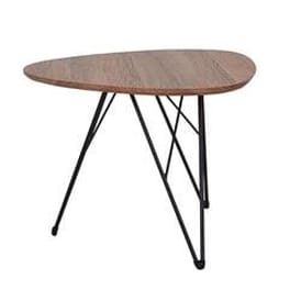 Τραπέζάκι Σαλονιού Nextdeco από Ξύλο 40x60x40cm - Καφέ/Μαύρο