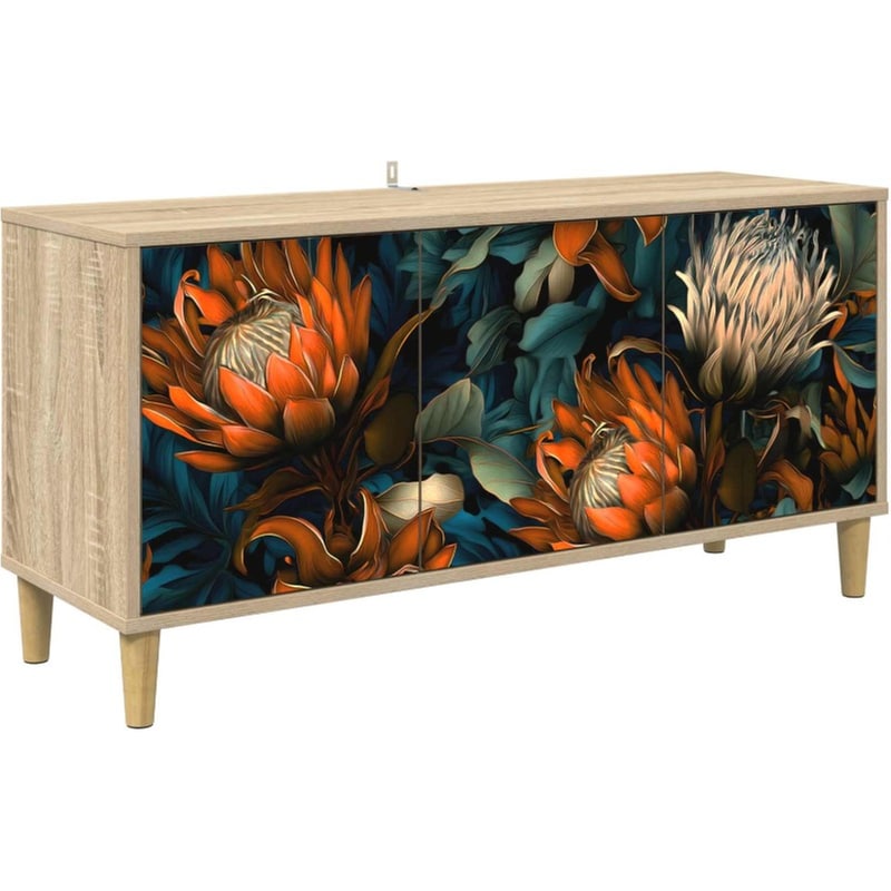 Έπιπλο Τηλεόρασης VidaXL LOCHEM 102 x 33 x 50 cm - Sonoma Δρυς
