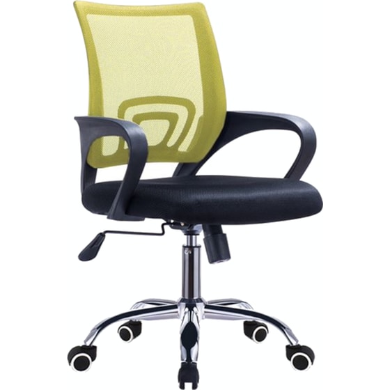 Καρέκλα Γραφείου Woodwell BF2101-F Υφασμάτινη - Λαχανί / Μαύρη image 0