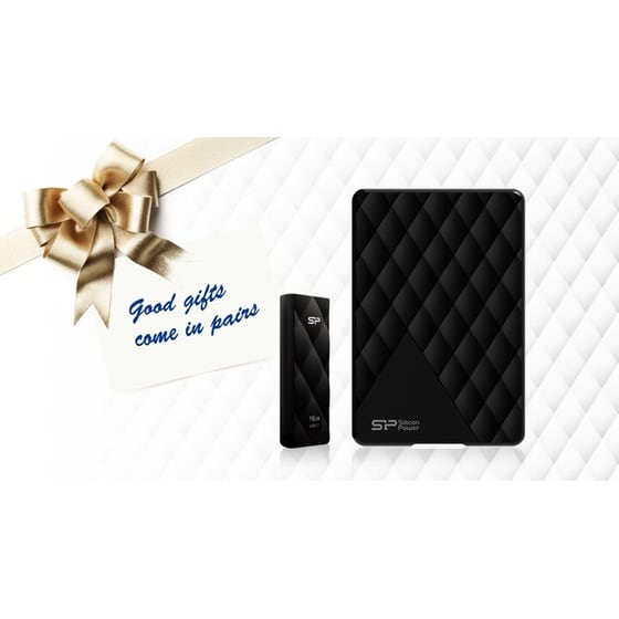 Silicon Power Diamond D06 USB 3.0 HDD 1TB 2.5" - Μαύρο image 1