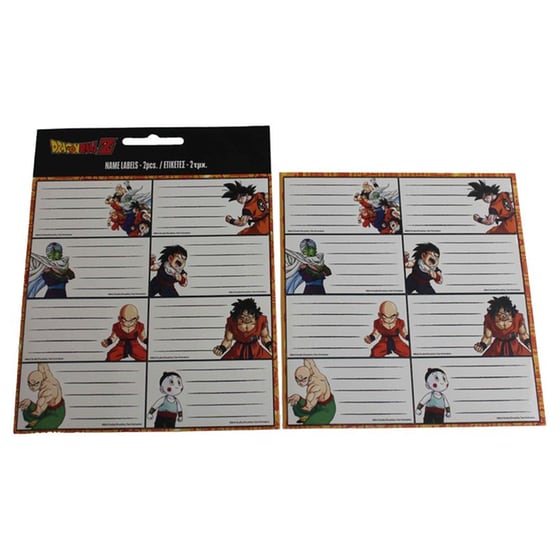 Αυτοκόλλητες Ετικέτες Gim Dragonball (2 Φύλλα - 16 Τεμάχια) image 1