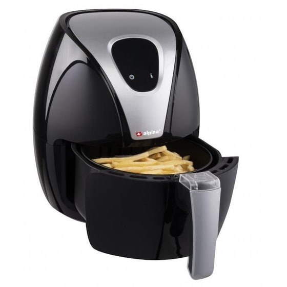 ALPINA 1300-1500 W με Αποσπώμενο Κάδο 2.4 L Μαύρη Φριτέζα Αέρος image 2