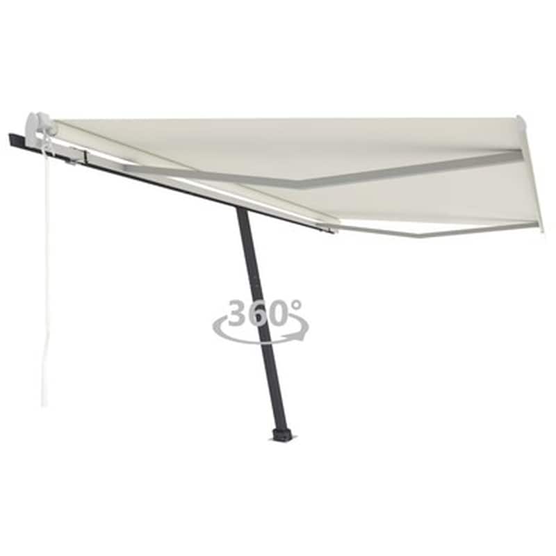 Τέντα Vidaxl Αλουμίνιο Αυτόματη 400x300cm - Κρεμ