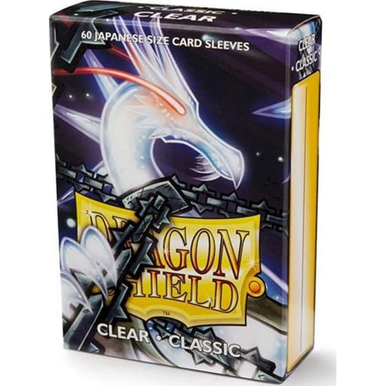Dragon Shield Japanese Size Classic Clear Sleeves Classic Clear (60 Sleeves) image 0