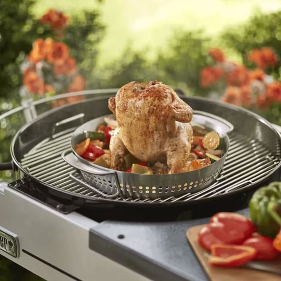 WEBER Crafted Gourmet BBQ System 8838 Ασημί Στήριγμα Κοτόπουλου image 3