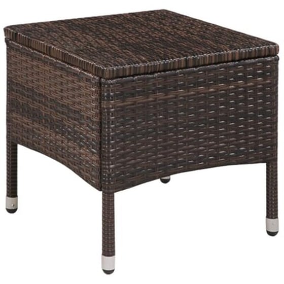 Vidaxl Σετ Επίπλων Bistro 3 Τεμαχίων Καφέ Από Συνθετικό Ρατάν image 2