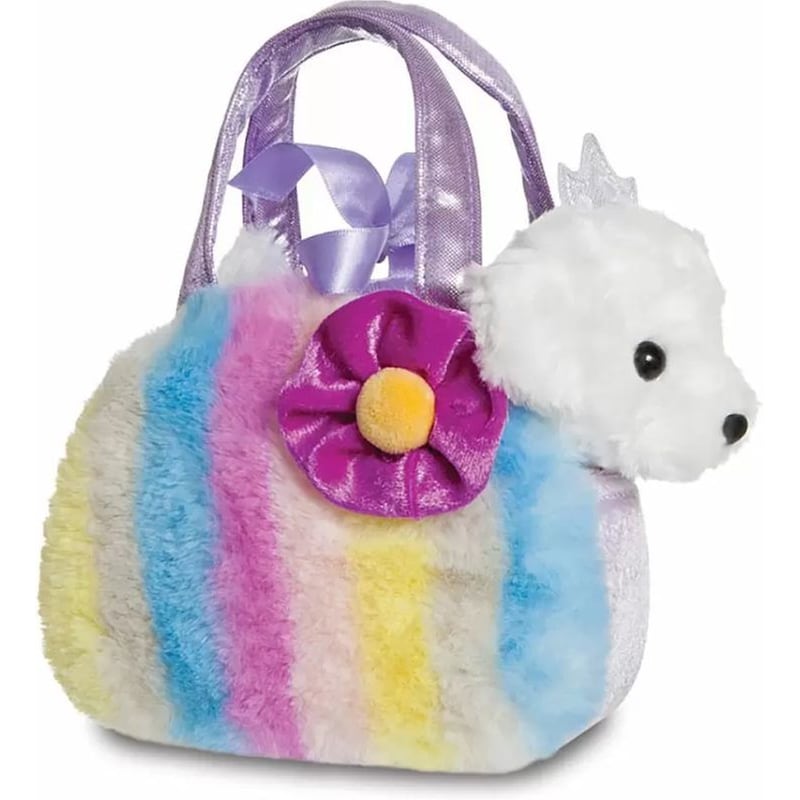 AURORA Λούτρινο AURORA Fancy Pals Σκυλίτσα Πριγκήπισσα σε Τσαντάκι (20cm)