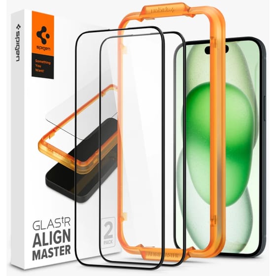 Προστατευτικό Οθόνης Apple iPhone 15 Plus - Spigen Alignmaster Full Cover 2τμχ image 0