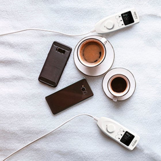 Camry Ηλεκτρική Κουβέρτα Διπλό Θερμαινόμενο Υπόστρωμα 2x60w Με 2 Χειριστήρια 160x180 Cm, Cr 7421 image 1