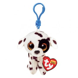 Λούτρινο TY Beanie Boos Luther Χνουδωτό Κλιπ Σκυλάκι Δαλματίας Λευκό Και Μαύρο 8.5 cm