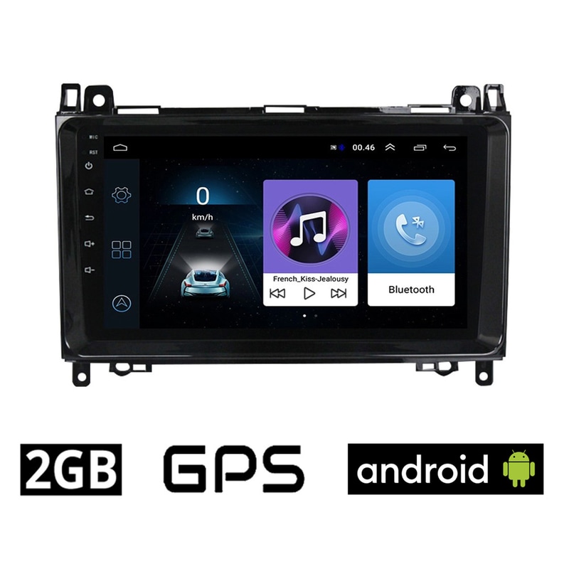 Ηχοσύστημα με Οθόνη Αφής 9 Android GPS Wi-Fi Bluetooth 2GB/16GB για Mercedes Sprinter - Vito - Viano (2004-2019)