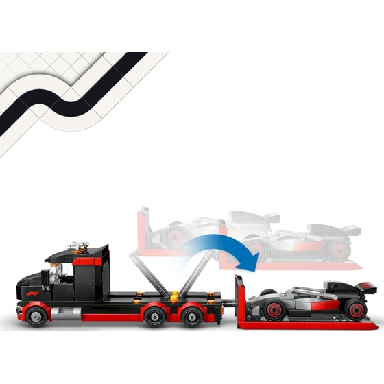 LEGO® City Εκθεσιακό Φορτηγό F1® με Αγωνιστικό Αυτοκίνητο Audi F1® (60493) image 1