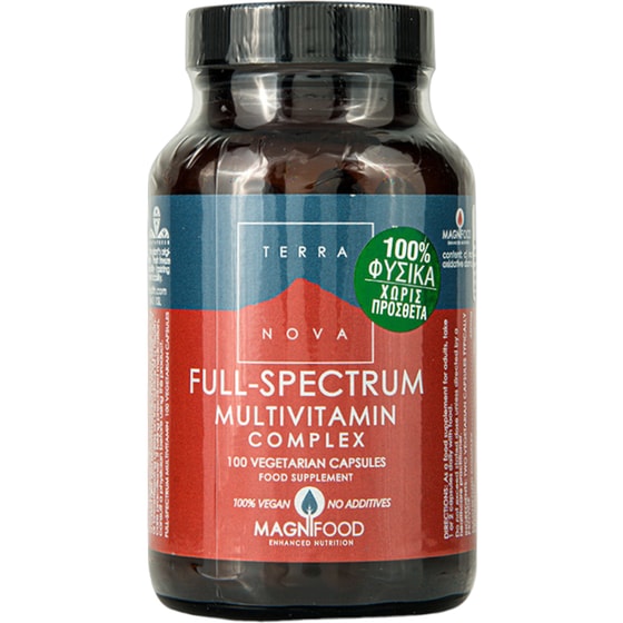 Terranova Full Spectrum Multivitamin Complex 450mg - 100 κάψουλες image 0