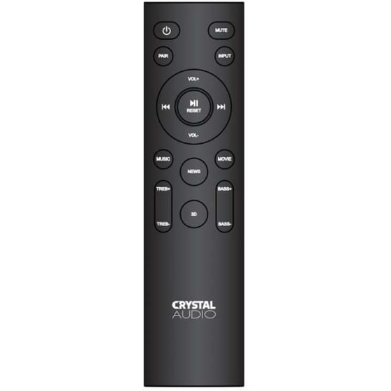Crystal Audio Soundbar CASB240HD 2 in1 24W 2.1 - Μαύρο image 4
