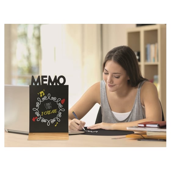 Επιτραπέζιος Μαυροπίνακας Memo Securit 34,5x21x6cm image 3