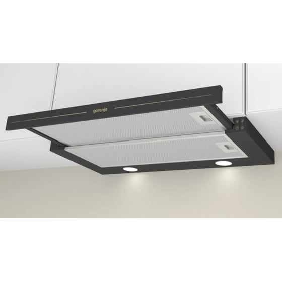 Απορροφητήρας Συρόμενος GORENJE BHP62CLB 60 cm Μαύρο image 3