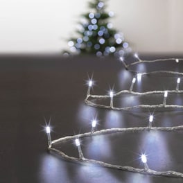 Χριστουγεννιάτικα Λαμπάκια SpitiShop 100 LED 10m με 8 Προγράμματα - Λευκό Ψυχρό