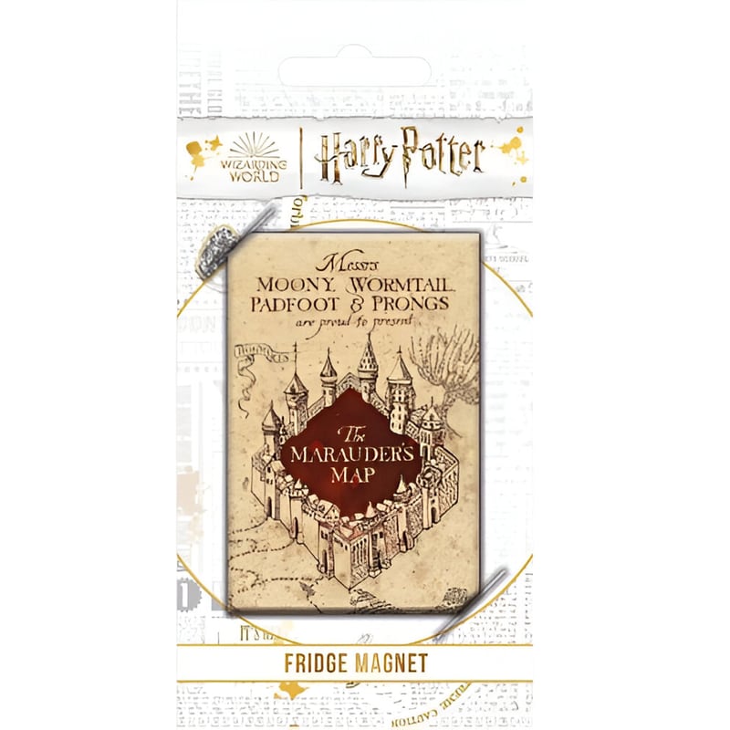 Μαγνητάκι Pyramid Harry Potter Marauders Map - Μπεζ φωτογραφία