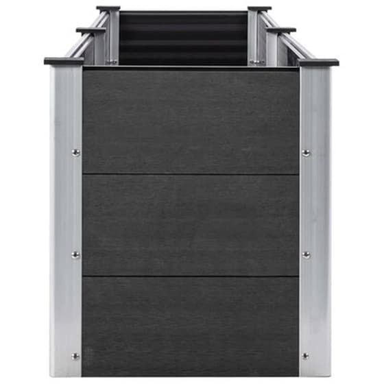 Vidaxl Ζαρντινιέρα Γκρι 250 X 50 X 54 Εκ. Από Wpc image 4