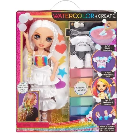 Κούκλα MGA Rainbow High με Σετ Ζωγραφικής Tie Dye - Καφέ image 0