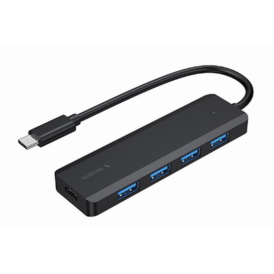 Gembird UHB-CM-U3P4P-01 USB Hub με 4 θύρες USB 3.1 - Μαύρο image 0