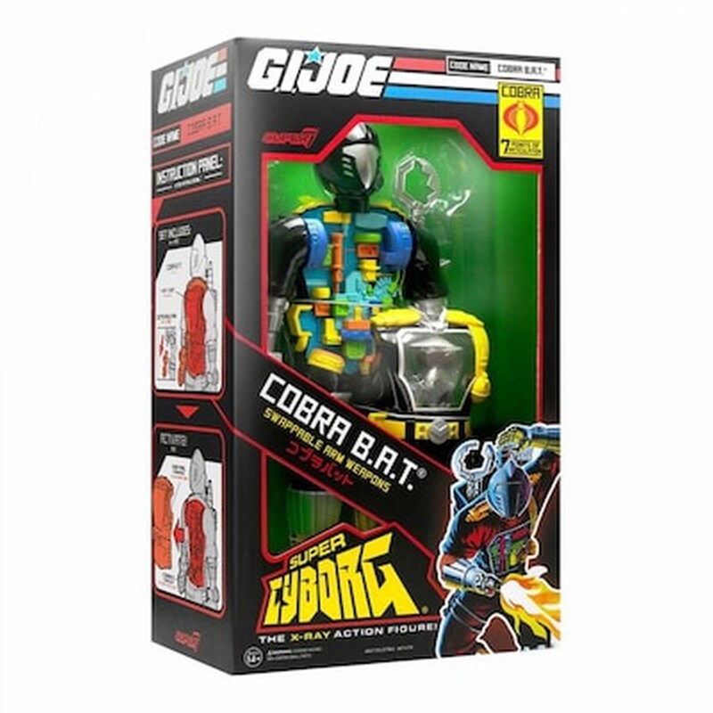 G.i. Joe Action Figure Super Cyborg Cobra B.a.t. (original) 28 Cm