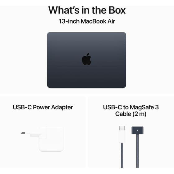 Apple MacBook Air with M3 Chip 13.6"QHD (Apple M3/8GB/256GB SSD/MacOs) Midnight image 8