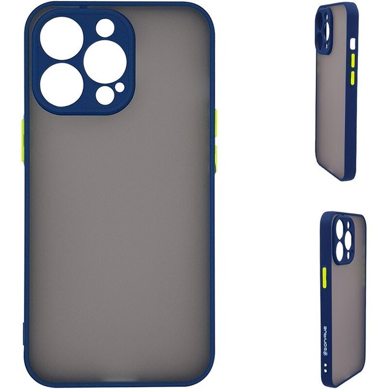 Θήκη Apple iPhone 14 Pro - Sonique Color Button Bumper - Μπλε