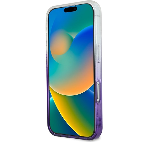 Θήκη Apple Iphone 16 - Guess glitter Gradient - Μωβ image 1