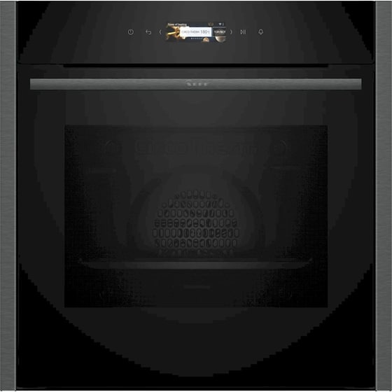 NEFF B24CR71G0 71 Lt Μαύρο Εντοιχιζόμενος Φούρνος Άνω Πάγκου image 0