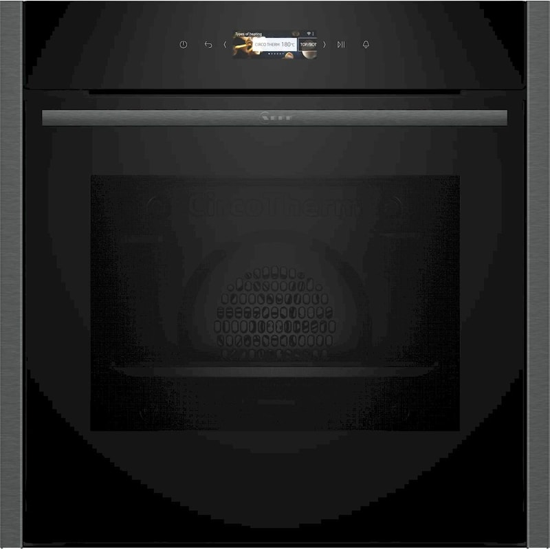 NEFF B24CR71G0 71 Lt Μαύρο Εντοιχιζόμενος Φούρνος Άνω Πάγκου