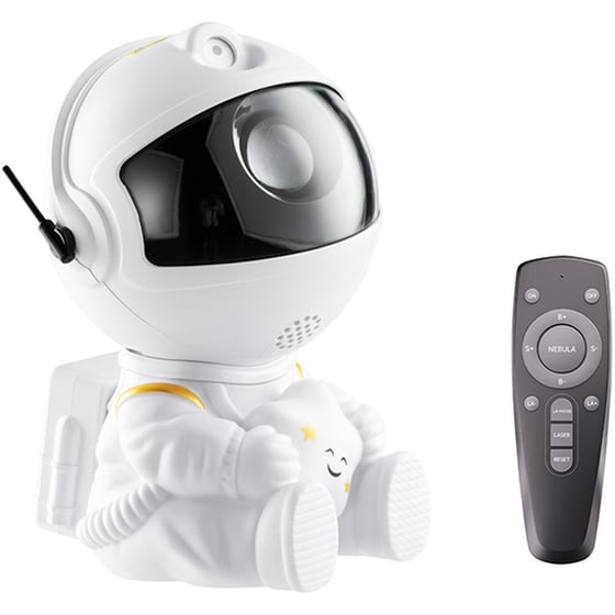 XO Παιδικό Φωτιστικό Projector Astronaut Sky με Προβολή Αστεριών Λευκό 8.5x5x7.6εκ. image 0