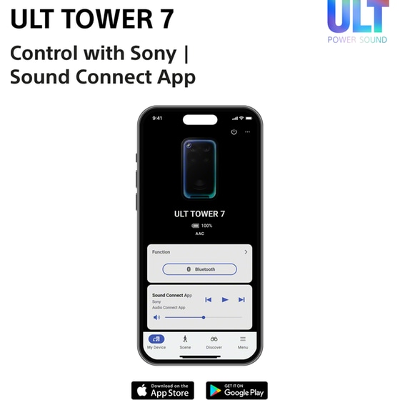 Party Speaker Sony ULT Tower 7 420W - Black image 11