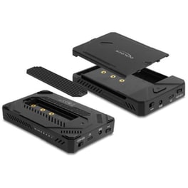 Delock Θήκη Για M.2 Και 2.5" Sata Ssd/hdd 42020, Usb-c, Λειτουργία Κλώνου