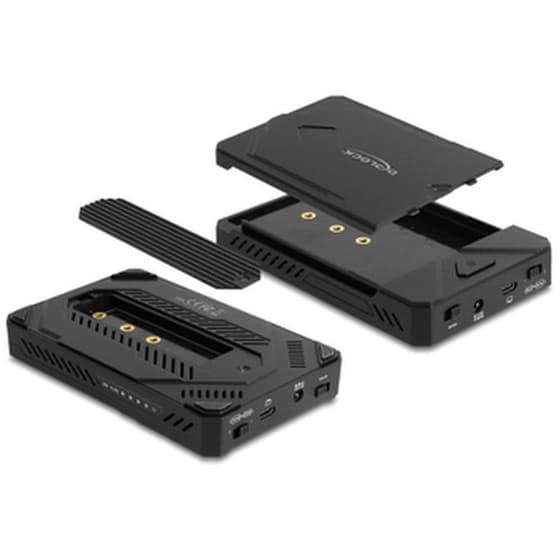 Delock Θήκη Για M.2 Και 2.5" Sata Ssd/hdd 42020, Usb-c, Λειτουργία Κλώνου image 0