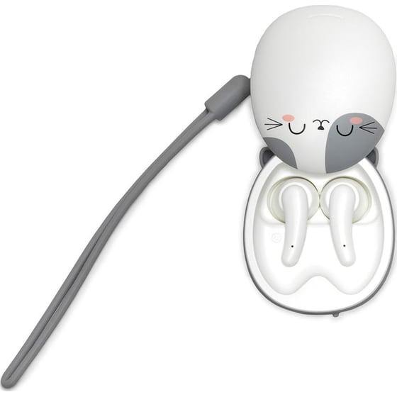 Ακουστικά Bluetooth Legami Be Free Meow Ear Buds με Θήκη Φόρτισης USB-C - Λευκά image 2
