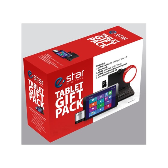 Tablet eStar Gemini Windows IPS Quad Core Gift Pack & δώρο πληκτρολόγιο, ηχεία, κάρτα μνήμης - Tablet 8" 16GB image 1