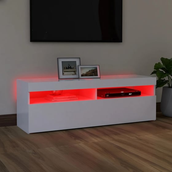 Έπιπλο Τηλεόρασης  VidaXL από Μοριοσανίδα  120x35x40cm - Λευκό image 6