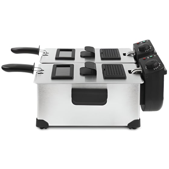 H.KOENIG DFX600 με Αποσπώμενο Κάδο 3600 W 6 L Ασημί Φριτέζα Λαδιού image 2