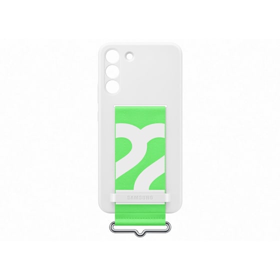 Θήκη Samsung Galaxy S22+ - Samsung Silicone Cover with Strap - White image 4