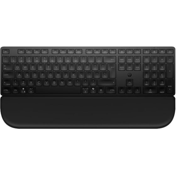 HP 580K Ασύρματο Bluetooth Σετ Πληκτρολόγιο διπλής λειτουργίας με στήριγμα παλάμης - Black (US) image 0