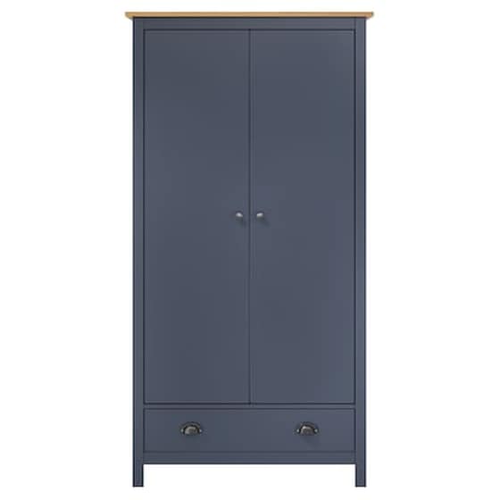 Vidaxl Ντουλάπα Hill Range Δίφυλλη Γκρι 89x50x170 Εκ. Ξύλο Πεύκου image 3
