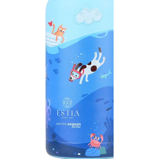 Παιδικός Θερμός Estia Home Art Wonder Bottle Save the Aegean Ocean Play 350ml image 1