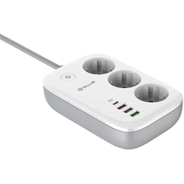 Πολύπριζο Ασφαλείας Tellur PD30W 3 Θέσεων 2m - Λευκό