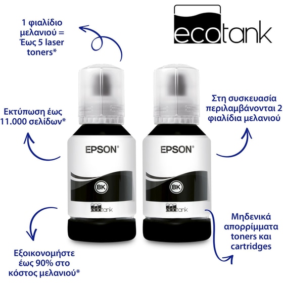 Epson EcoTank M3170 Ασπρόμαυρο Πολυμηχάνημα Inkjet A4 με WiFI, Ethernet, ADF, Duplex Print (C11CG92403) image 2