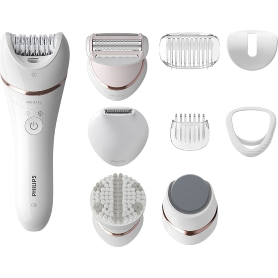 Σετ Αποτρίχωσης PHILIPS BRE740/10 Series 8000 Epilator Wet & Dry Για Σώμα Λευκό image 0